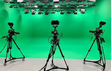 Green screen TV Studio